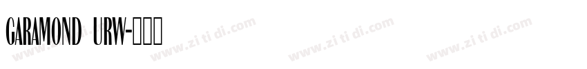 Garamond URW字体转换